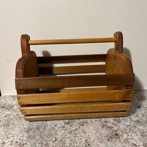Cottagecore Wooden Apple Basket